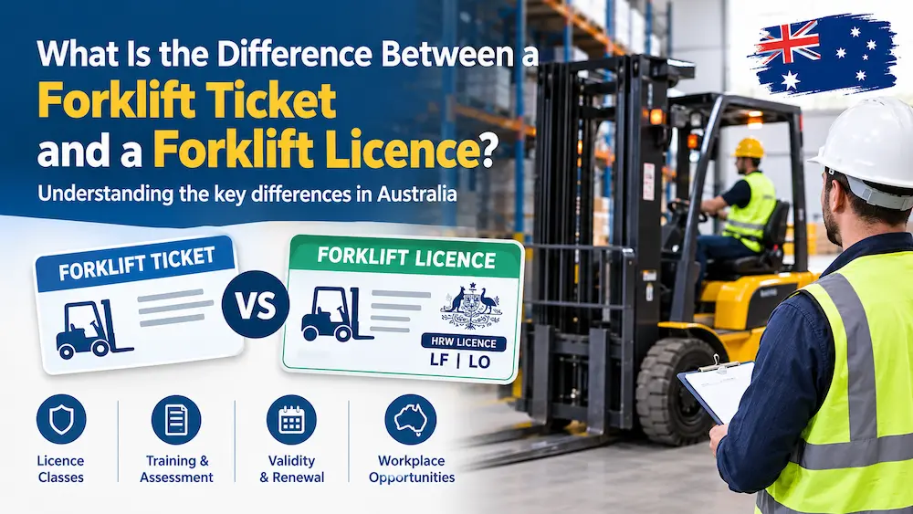 What Is the Difference Between a Forklift Ticket and a Forklift Licence?