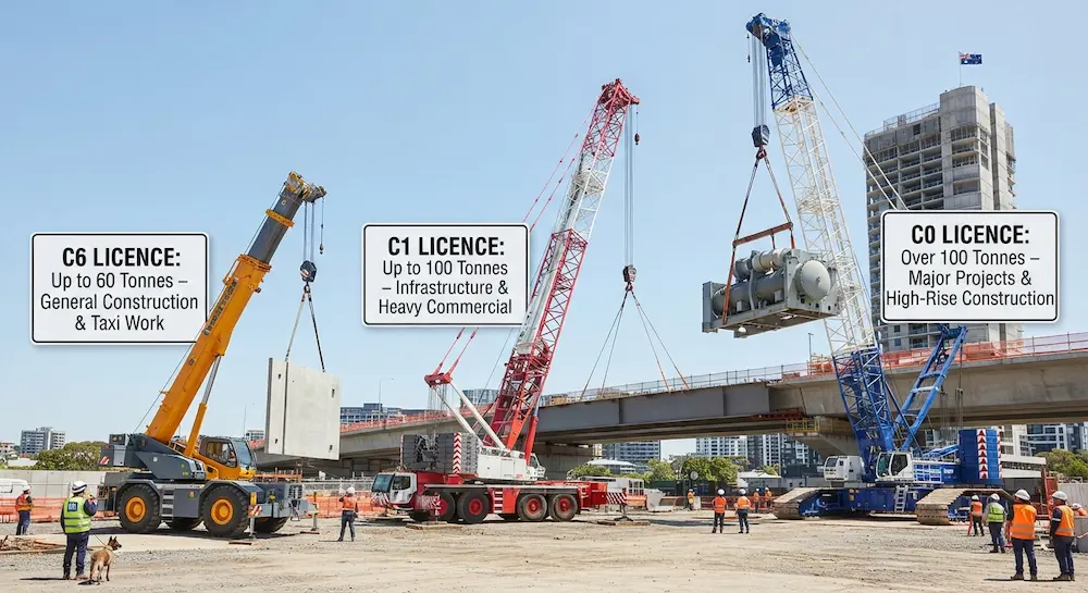 How to Choose the Right Crane Licence: Breaking Down C6, C1, and C0 Mobile Cranes