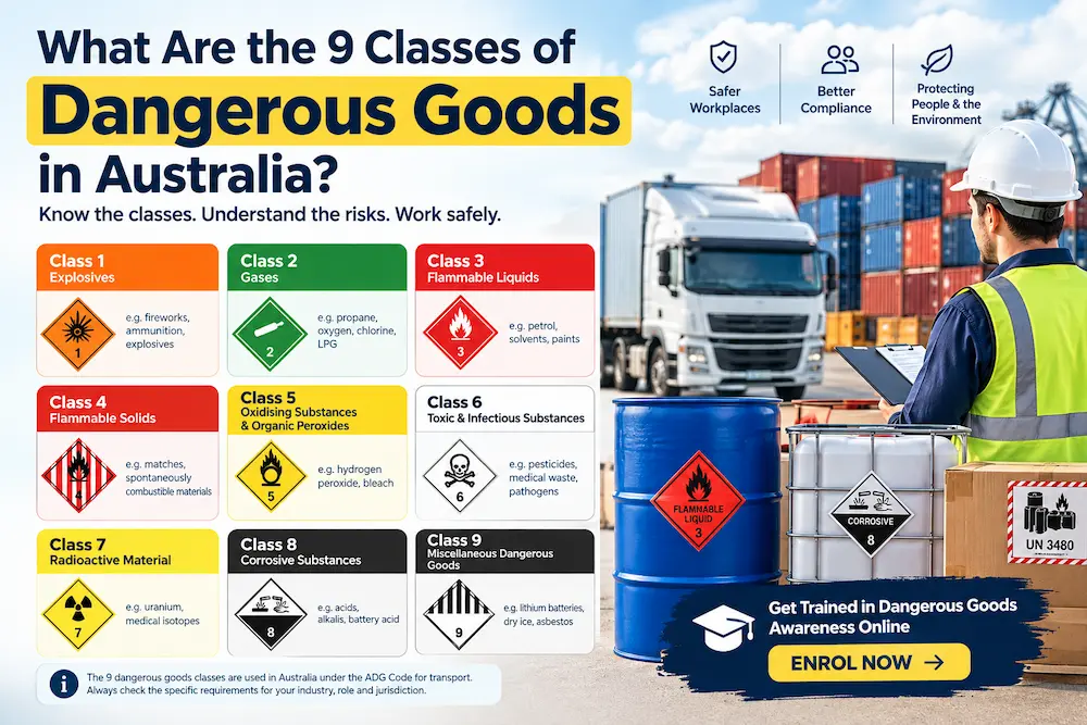 What Are the 9 Classes of Dangerous Goods in Australia?