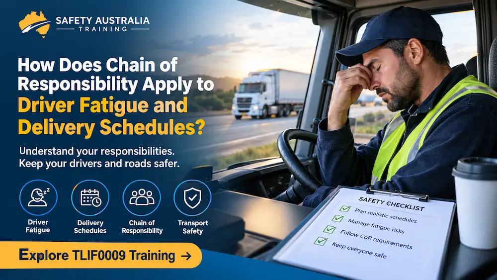 How Does Chain of Responsibility Apply to Driver Fatigue and Delivery Schedules?
