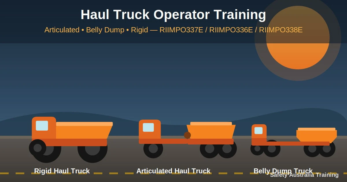 Articulated vs Belly Dump vs Rigid Haul Truck Training: Which Course Do You Need?
