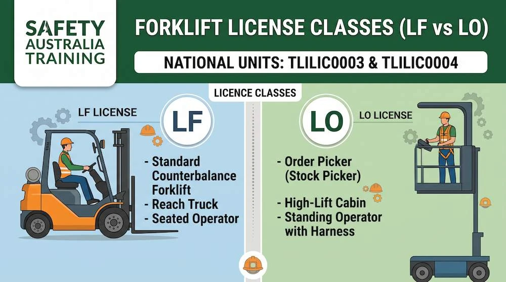 LF vs LO Licence: Which Forklift Licence Do You Actually Need in Australia?